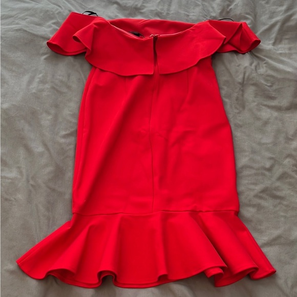 Red Ruffle Dress - Picture 5 of 5